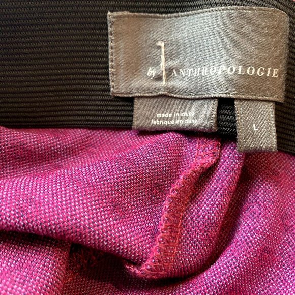 Anthropologie Pink Mikayla Cropped Flare Floral/dot pattern Pants, Sz L - Picture 6 of 8